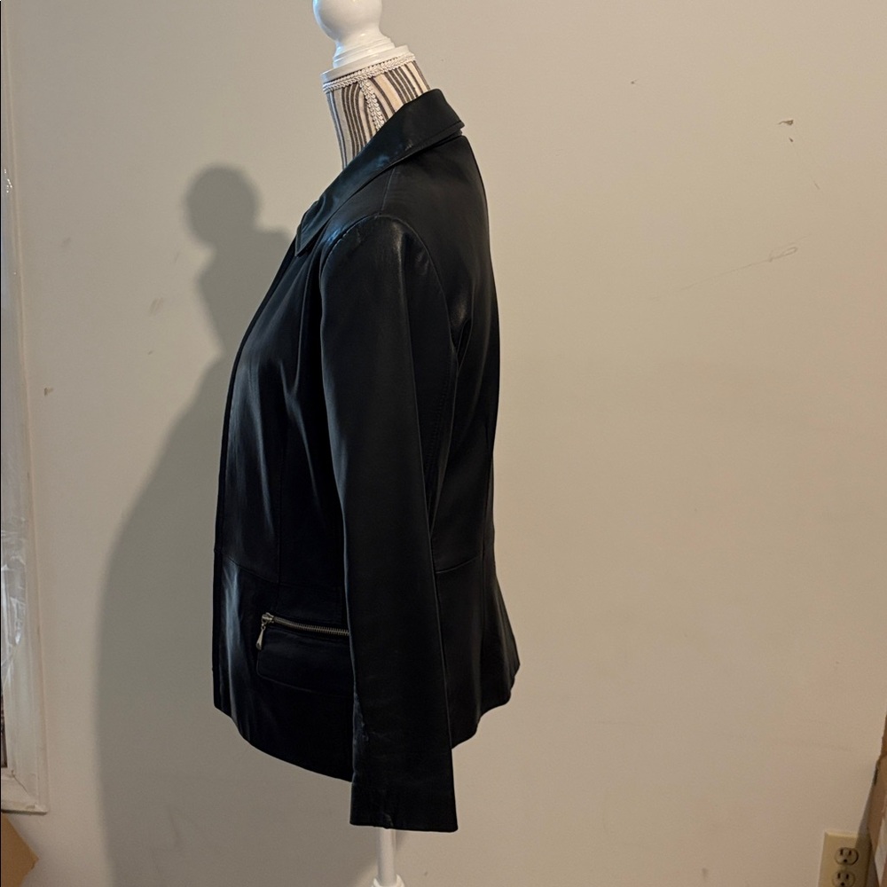 Jones New York 1990’ genuine leather jacket size S - Picture 2 of 7
